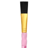 Royal & Langnickel Soft-Grip Black Bristle Flat Paintbrush, Natural Hair - 1/2