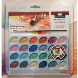   Watercolor Paint Set - Royal & Langnickel® Essentials™ Pearlescent Watercolor Art Set 26pcs