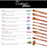 Ecsetkészlet, Szintetikus "Nyest" - Royal & Langnickel Pro "102" Crafter's Choice Brush Selection Set - 4pcs