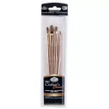 Royal & Langnickel Pro "106" Crafter's Choice Brush - Filbert - Set - 4pcs