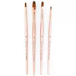Royal & Langnickel Pro "106" Crafter's Choice Brush - Filbert - Set - 4pcs