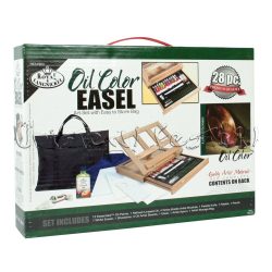   Olajfestő készlet festőállvánnyal - Royal & Langnickel OIL Color Easel Set 28db-os