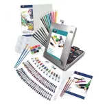 Óriás művészkészlet, nagy asztali álló festőállvánnyal, vegyes - Royal Mixed Media 151 részes szett, 75x50cm