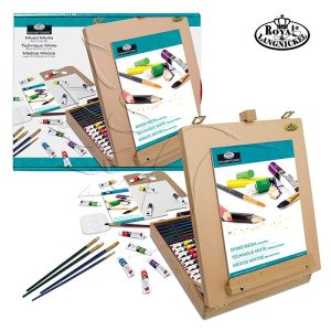 Acrylic Basic Paint Kit with Table Box Easel