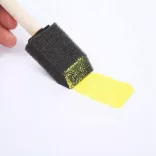 Foam Brush Set with Wooden Handle - 10pcs, 3 in
