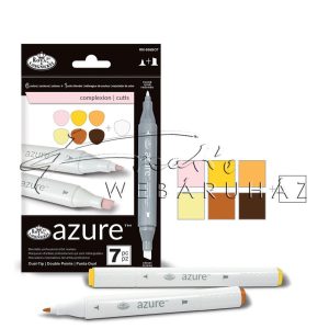 Filctoll készlet, AZURE Premium Marker, 6+1 db-os - Bőr tónusok