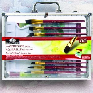 Royal and Langnickel Watercolour Art Set 32 Piece in Aluminium Frame Window Box