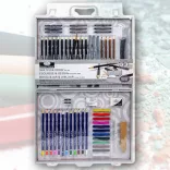 Grafikaikészlet Fémkofferben - Royal & Langnickel Essentials Sketch and Draw Art Set 63pcs kb. 60x37x4 cm