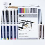 Grafikaikészlet Fémkofferben - Royal & Langnickel Essentials Sketch and Draw Art Set 63pcs kb. 60x37x4 cm
