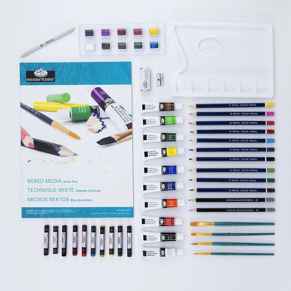 Royal & Langnickel Essentials Mixed Media Beginners Art Set, 85pc