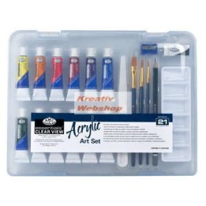 Acrylic Travel Artist Set - Royal & Langnickel Essentials Art Instructor Acrylic Set 31pc.