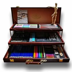   Grafikai készlet fadobozban - Royal & Langnickel Essentials Sketch & Draw Art Set 134pcs