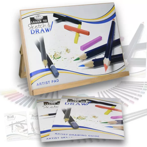 Royal & Langnickel Learn to Sketch & Draw Set 58pc