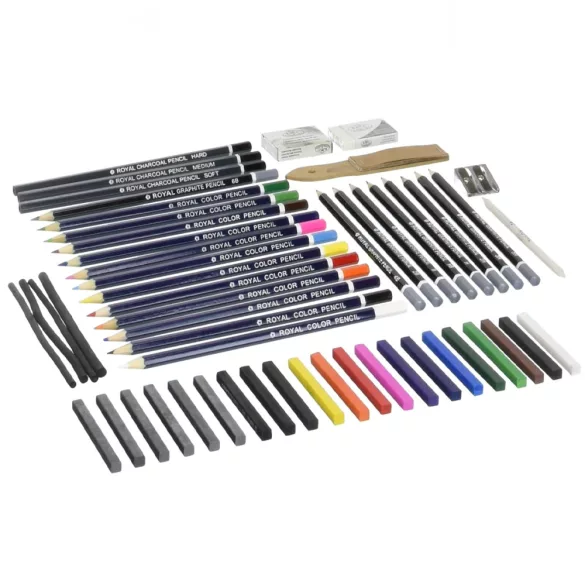 Royal & Langnickel Learn to Sketch & Draw Set 58pc