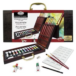   Royal & Langnickel Essentials Watercolor Art Set in Wooden Box 24
