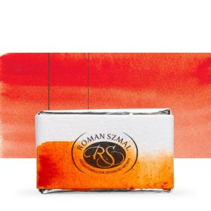 Akvarellfesték, egész szilke - Roman Szmal Aquarius Watercolour Paint Full Pan 3,2ml - Aquarius narancs / Aquarius Orange 354