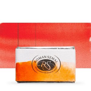 Akvarellfesték, egész szilke - Roman Szmal Aquarius Watercolour Paint Full Pan 3,2ml - Sötétnarancs / Deep Orange 356