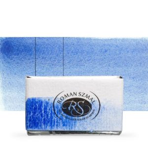 Akvarellfesték, egész szilke - Roman Szmal Aquarius Watercolour Paint Full Pan 3,2ml - Sötét kobaltkék / Cobalt Blue Deep 413