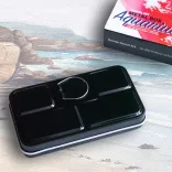 Akvarellkészlet utazó, szilkés, fémdobozban - Roman Szmal Aquarius Travel Set in Metal Box 12 pcs