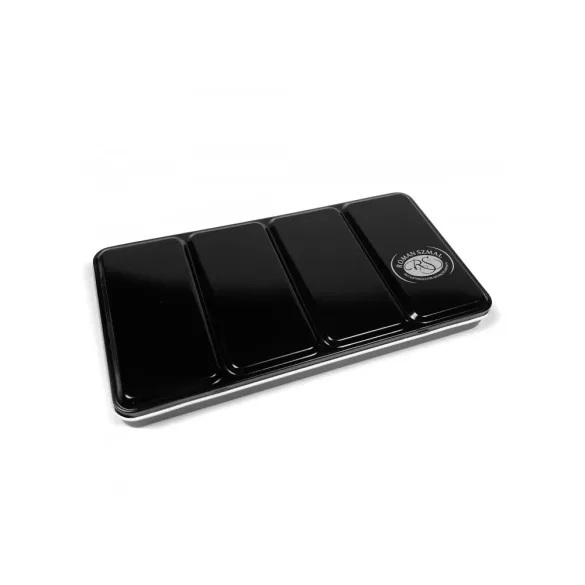 Akvarell művészkészlet, fémdobozban, szilkés - Izabela Wolska-Kusmider válogatás, 12 színű - Roman Szmal Aquarius