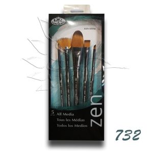 Ecsetkészlet - Royal & Langnickel ZEN All Media Brush Set 5pcs