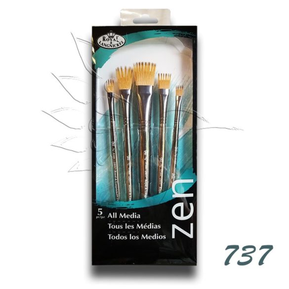 Ecsetkészlet - Royal & Langnickel ZEN All Media Brush Set 737 5pcs