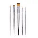 Foam Brush with wooden handle