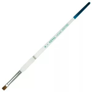 Soft Grip ecset - Hegyes kerek ecset, természetes nyest szőrrel - 0-ás méret