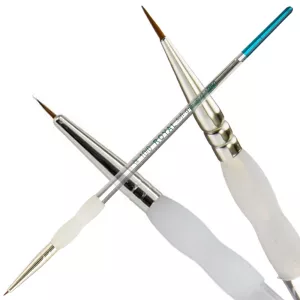 Ecset, természetes - Royal & Langnickel Soft-Grip Pure Sable, Standard Handle Detail Paintbrush, Natural Hair (10/0)