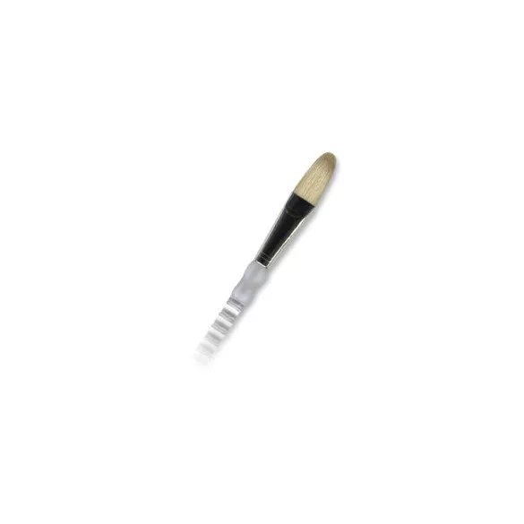 Royal & Langnickel Soft-Grip White Bristle Filbert Paintbrush, Natural Hair  (1)