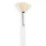 Ecset, természetes - Royal & Langnickel Soft-Grip Long Handle White Bristle Fan Paintbrush, Natural Hair - 4