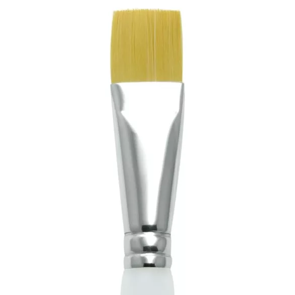 Ecset, szintetikus - Royal & Langnickel Soft-Grip Golden Taklon Glaze Wash Paint Brush - 3/4