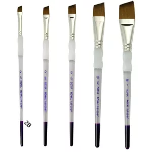 Ecset, Soft Grip természetes haszású szintetikus szálú ferdére vágott 1/4"