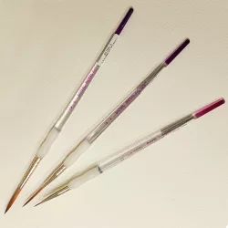   Royal & Langnickel Soft-Grip Synthetic Sable Short Liner Paint Brush Round (10/0)