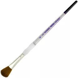   Royal & Langnickel Soft-Grip Synthetic Sable Wavy Oval Mop Paint Brush Round (1/2")