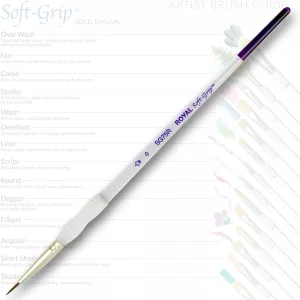 Ecset, Soft Grip természetes haszású szintetikus szálú kerek 0