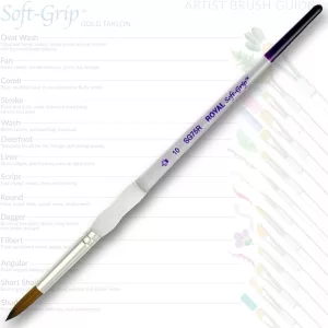 Ecset, Soft Grip természetes haszású szintetikus szálú kerek 10