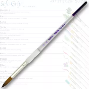Ecset, Soft Grip természetes haszású szintetikus szálú kerek 12