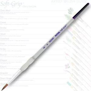 Ecset, Soft Grip természetes haszású szintetikus szálú kerek 6
