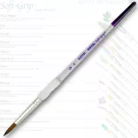 Ecset, Soft Grip természetes haszású szintetikus szálú kerek 8