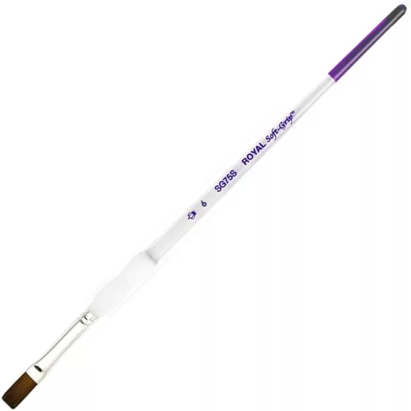 Royal & Langnickel Soft-Grip Synthetic Sable Shader Paint Brush Round - 6