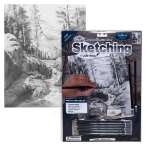 Rajzkészlet előrenyomott vázlattal - Sketching Made Easy A/4 - Shadow Lake