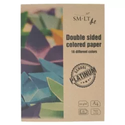   SMLT Platinum kétoldalas pasztell ívek mappában - A4 120g - 16 különböző színű ív