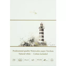 Akvarelltömb - SMLTArt Professional Watercolor Torchon 250gr, 10 lapos művésztömb A3 mére