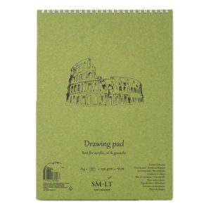 Akriltömb - SMLT Drawing Pad - Fehér, 290gr, 20 lapos A3