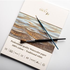 Akvarelltömb - SMLT Professional Watercolor Paper, 300gr, 10 lap - A5