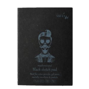 Pasztelltömb - SMLT Black Sketch Pad 165gr, A5 - Kifutó termék