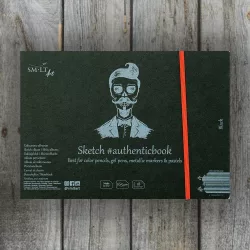 Pasztellelltömb - SMLT Sketch authenticbook - univerzális tömb, 165gr, 18 lap, A/5