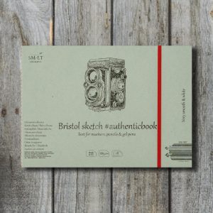 Vázlattömb - SMLT Sketch authenticbook - Bristol 185gr, 18 lap, 17,6x24,5cm