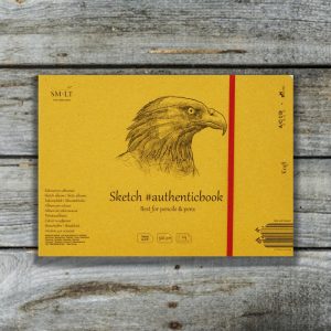 Vázlattömb - SMLT Sketch Pad - Kraft 90gr, 24 lap - 17,6*24,5 cm